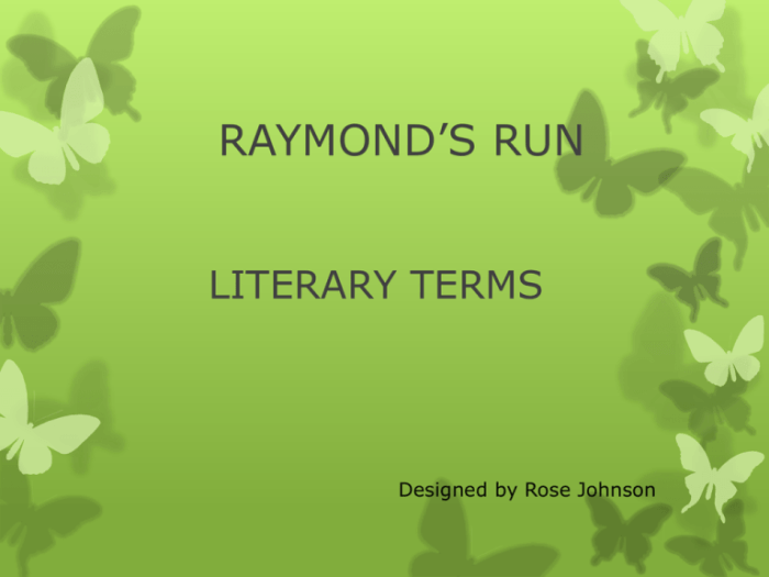 What is the theme for raymond's run