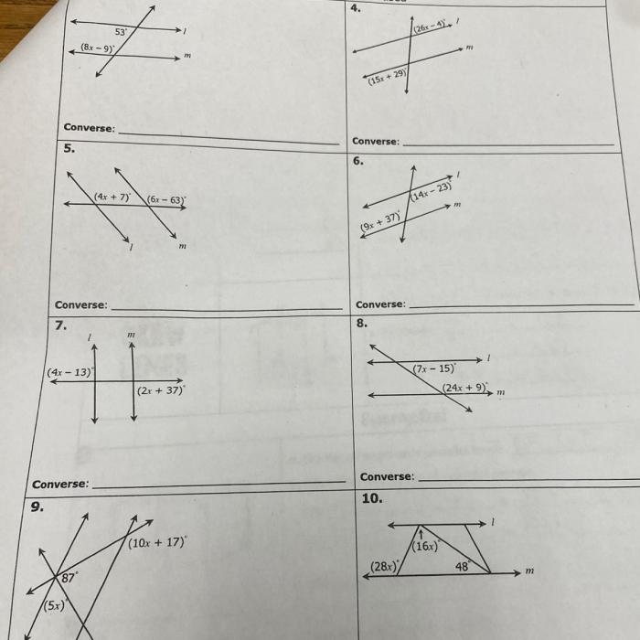 Unit 3 parallel and perpendicular lines answer key